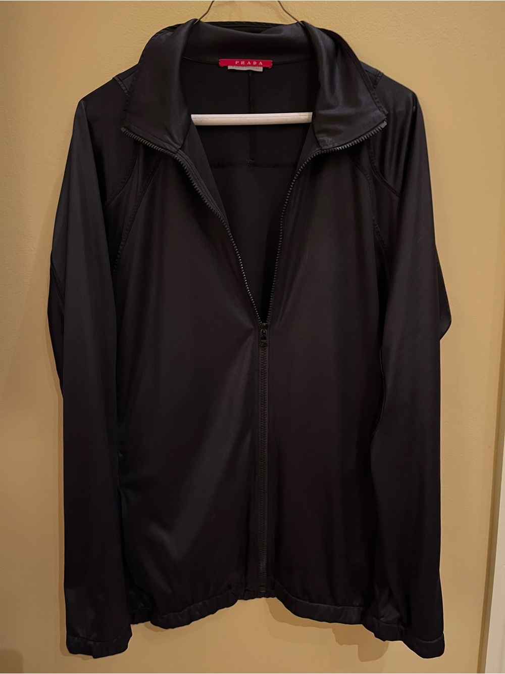 Men’s Vintage Prada Black Men’s Lightweight Zip Windbreaker